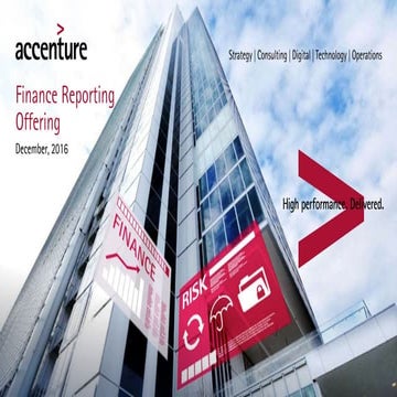 Finance Reporting Offering