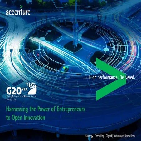 Accenture Harnessing the Power of Entrepreneurs to Open Innovation 2015 - G20YEA