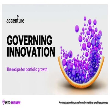 Innovation Portfolio Management and Governance