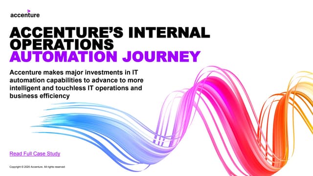 Internal Operations Automation Journey | Accenture