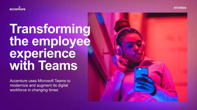 Transforming the employee experience with Teams