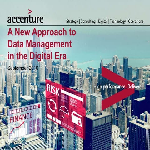 Financial Services - New Approach to Data Management in the Digital Era