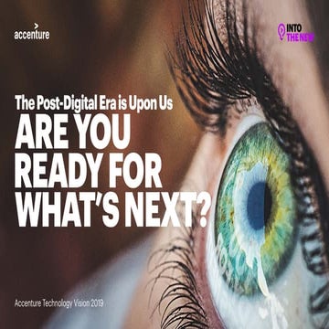 Accenture Tech Vision 2019 (tech trends report)