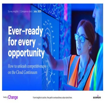 Unleashing Competitiveness on the Cloud Continuum | Accenture | PDF