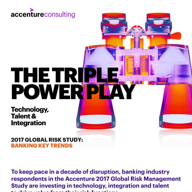 Accenture 2017 Global Risk Study: Banking Key Trends Infographic