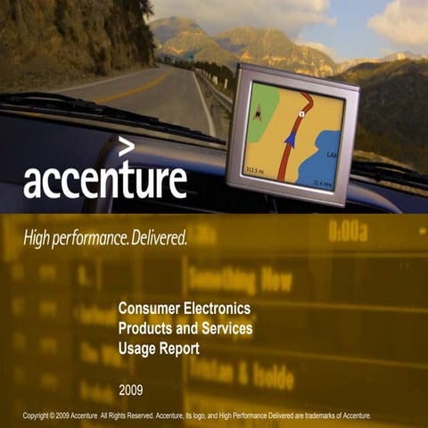 Accenture Consumer Electronics Products And Services Usage 09