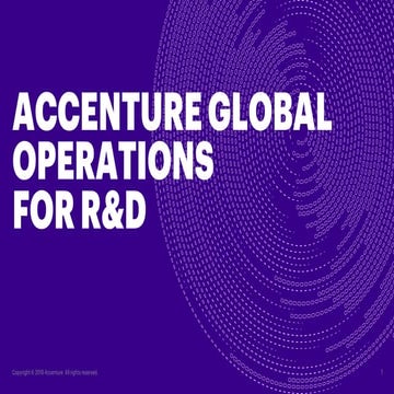 Accenture Global Operations for R&D