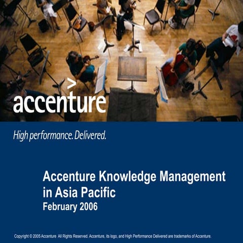 Accenture Knowledge Management in Asia Pacific