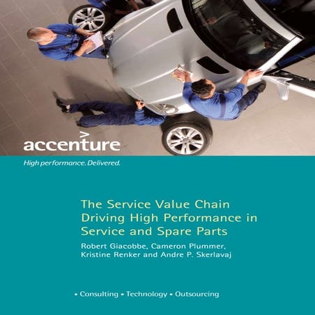 Accenture service value chain driving high performance in service and spare p...