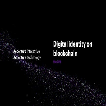 Meetup 24/5/2018 - Digitale identiteit op blockchain (Self-Sovereign Identity)