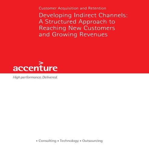 Accenture white paper developing indirect channels