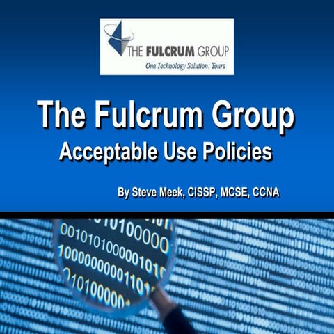 Acceptable Use Policies