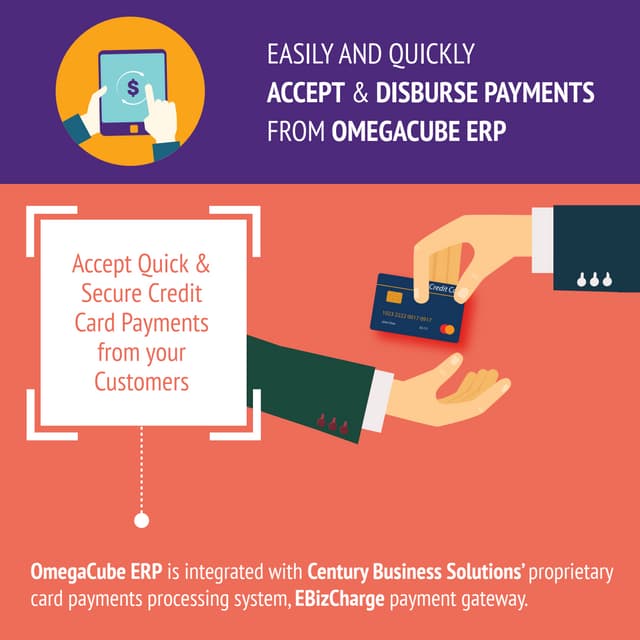 Accept and Disburse Payments from within OmegaCube ERP