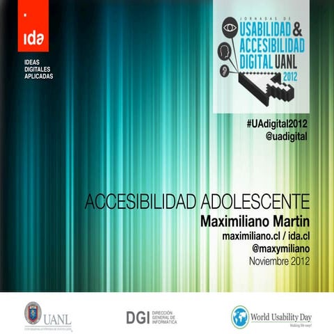 Accesibilidad adolescente Estado actual