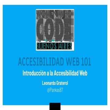 Women Who Code BA - Accesibilidad Web 101