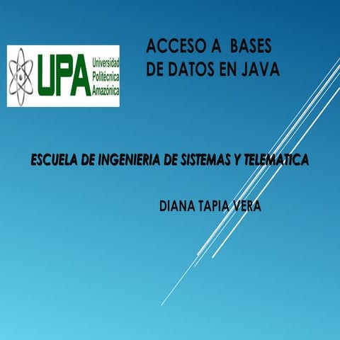 JAVA CON BASE DE DATOS