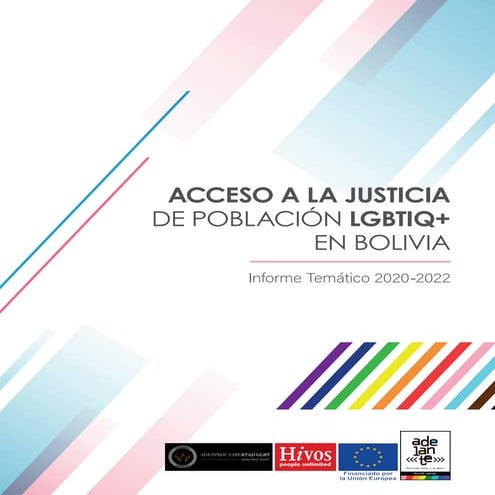 ACCESO A LA JUSTICIA DE POBLACIÓN LGBTIQ+ EN BOLIVIA