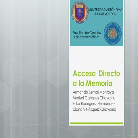 Acceso Directo a la Memoria - DMA
