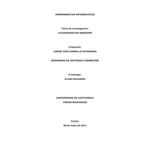Accesorios de windows