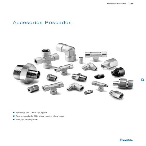 Catálogo De Accesorios Roscados Para Tuberías Accesorios