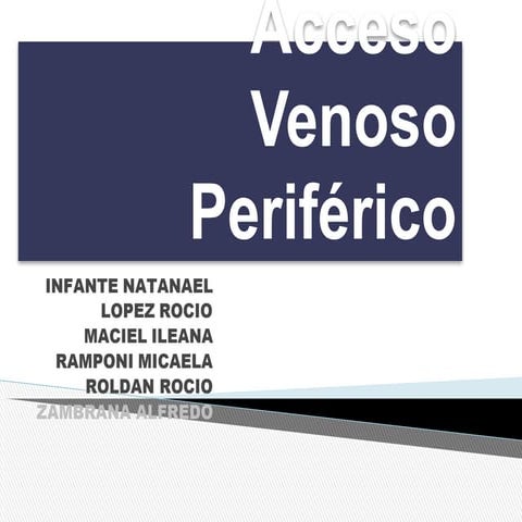 ACCESO VENOSO PERIFÉRICO .pdf