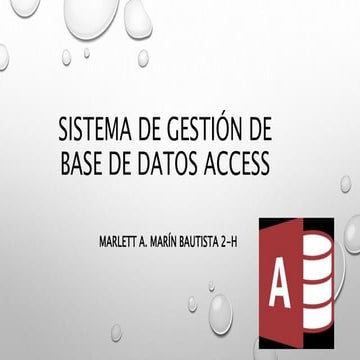 Gestión de base de datos Access