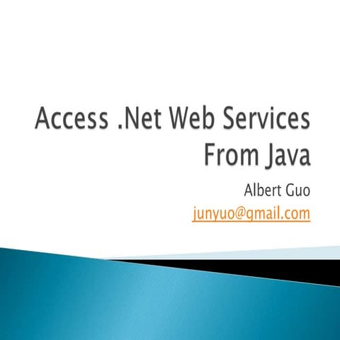 Access  Net Web Services From Java