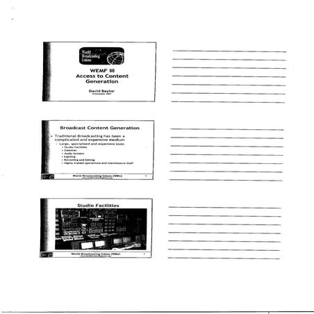 Access To Content Generation by David Baylor (WBU)