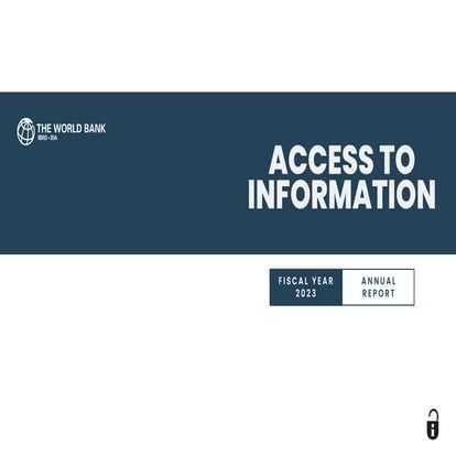 World Bank Annual Report 2023: Access to Information and Transparency ...