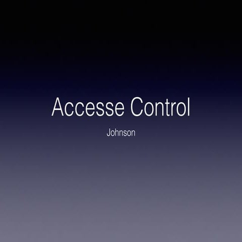 Access control