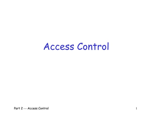 <h1>slideShare</h1>access control.pptx