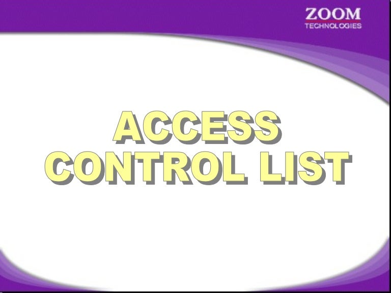 Access Control List 1