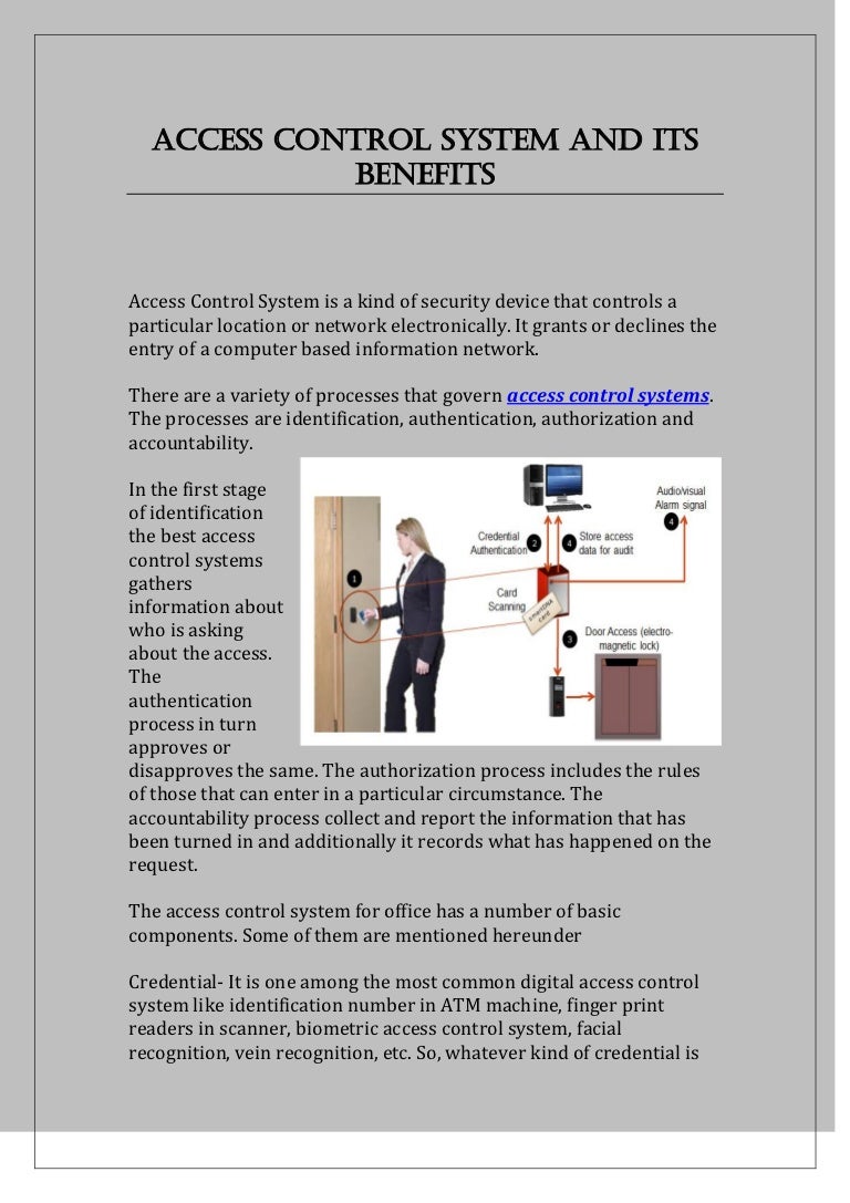 Access Control System and Its Benefits