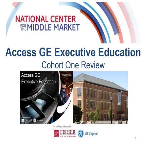 Access GE Executive Education Program Cohort 1 Summary