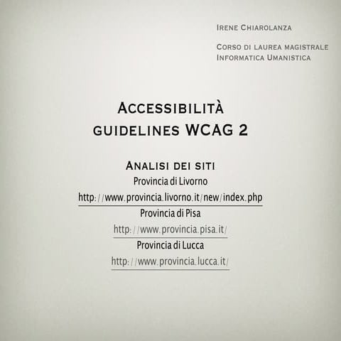 Accessibilità WC AG 2 - Irene Chiarolanza