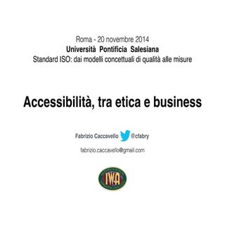 Accessibilità, tra etica e business