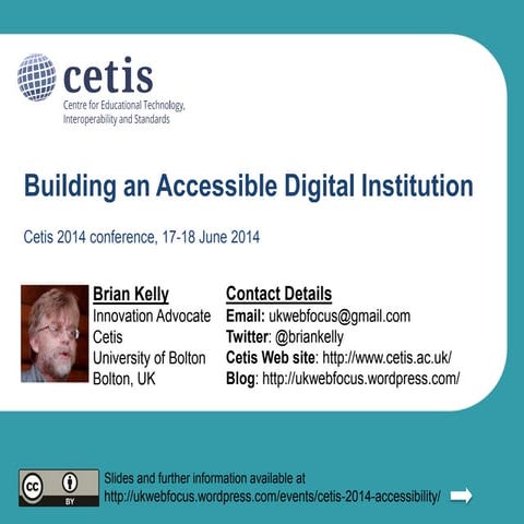 Building an Accessible Digital Institution