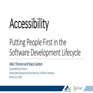 Accessibility: Putting People First in the Software Development Lifecycle