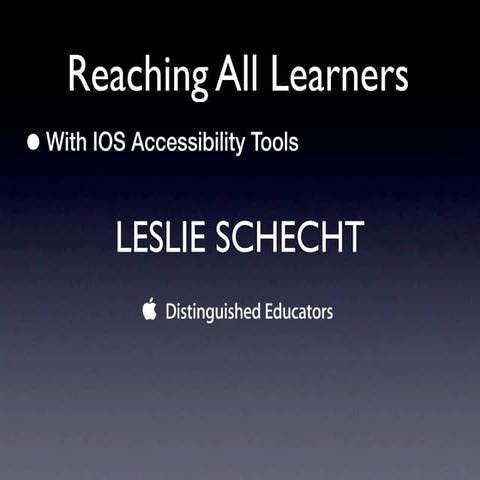Accessibility Reaching all Learners