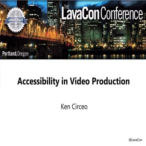 Accessibility in video production