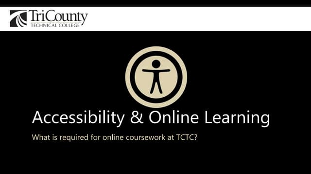 Accessibility & Online Learning Presentation