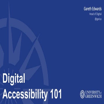 Higher Education Digital Accessibility 101