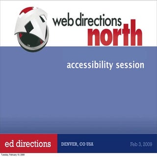 Accessibility: Ed Directions North