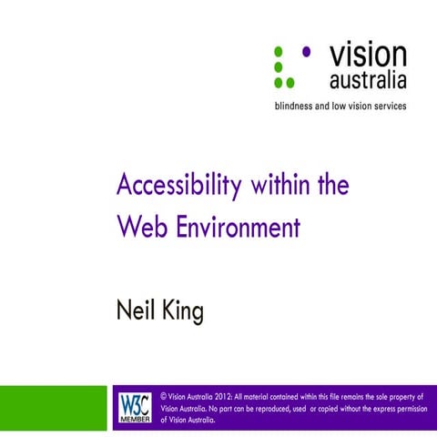 Accessibility within the Web Environment
