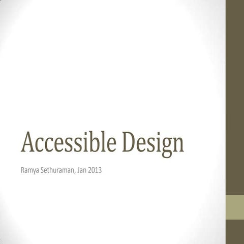 Accessible Web Design