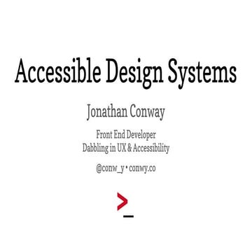 Accessible design systems