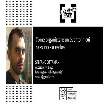 Come organizzare un evento in cui nessuno sia escluso (versione ICM Summit)
