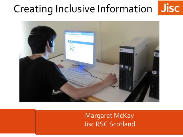 Creating accessible information using Microsoft Word: hints and tips for ever...