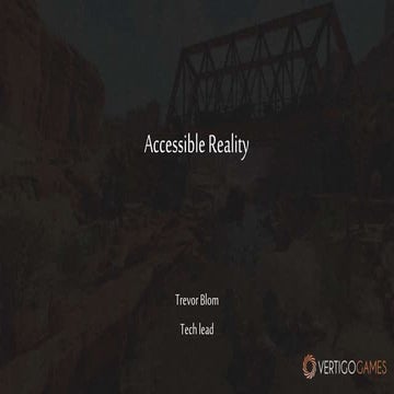 Accessible Reality | Trevor Blom