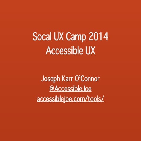 Accessible ux